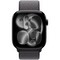 Apple Watch Series 11, 46 mm, Jet Black Aluminium  Dark Gray Sport Loop - фото 83387