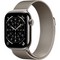 Apple Watch Series 11, 42 mm, Natural Titanium Milanese Loop - фото 83388