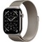 Apple Watch Series 11, 46 mm, S-M/M-L Natural Titanium Milanese Loop - фото 83406