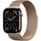 Apple Watch Series 11, 46 mm, S-M/M-L Gold Titanium Milanese Loop - фото 83409
