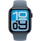 Apple Watch Series SE 3, 44 mm, Midnight Aluminium Anchor Blue Sport Band - фото 83475