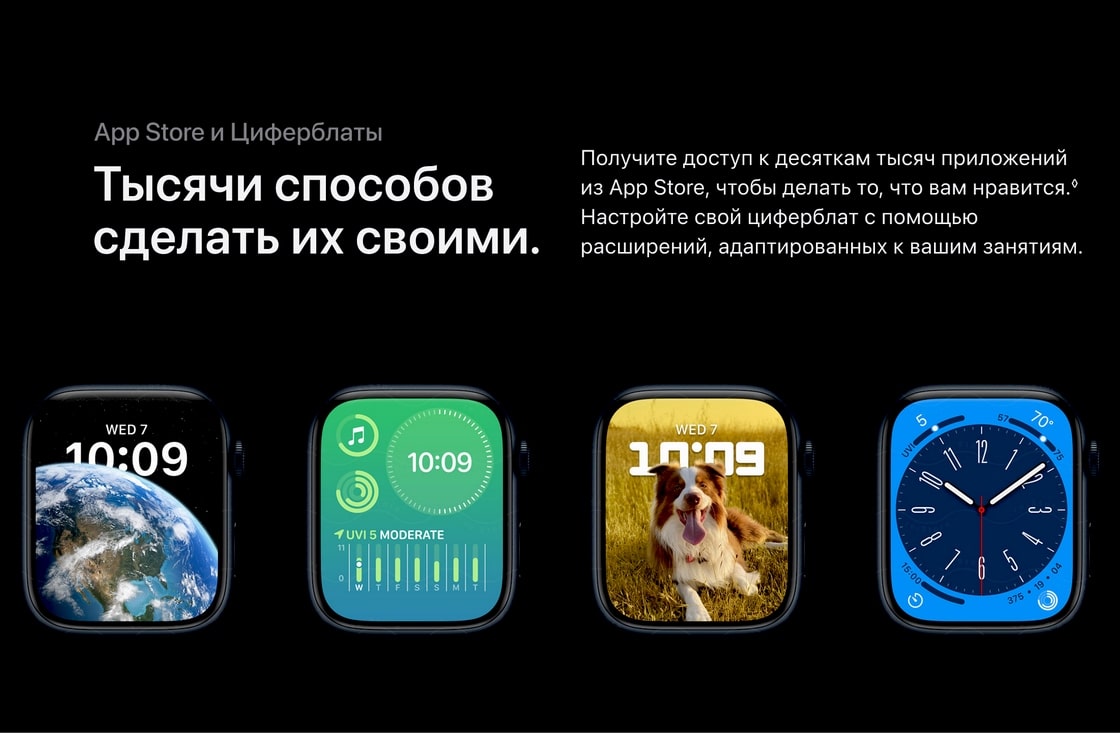 Apple Watch Series 8 GPS 41mm S/M/L Midnight Aluminium (тёмная ночь) купить  в интернет-магазине GBStore. Цена — 31 490 руб.